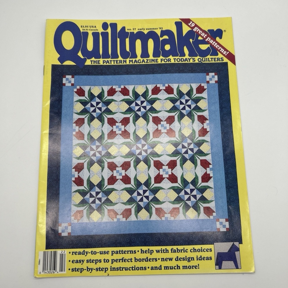 Vintage Quiltmaker Magazine No 27 Early Summer 1992 Quilt Patterns Designs Ideas